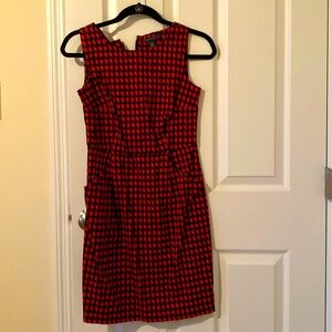 Red & navy blue Tommy Hilfiger dress with pockets!